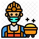 Worker Mine Man Icon