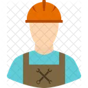Worker Wrench Helmet Icon