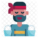 Worker Builder Man Icon