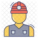 Worker Labourer Mining Icon