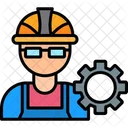 Worker Man Construction Icon