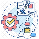 Worker Business Cooperation Icon