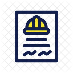 Worker Contract  Icon