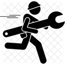 Worker Emergency Worker Running Icône