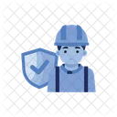 Worker Health Insurance  Icon