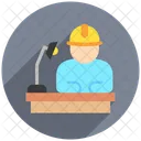 Worker Labor Construction Icon