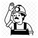 Worker Labour Miner Icon