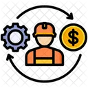 Worker Engineer Salary Icon