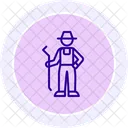 Worker In Farm Worker Farm Icon