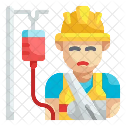 Worker Injury  Icon