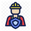 Worker Security Safety Icon