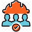 Worker Safety Employee Support Working Icon