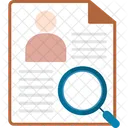 Worker Search Candidate Resume Icon