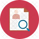 Worker Search Candidate Resume Icon