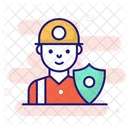 Worker Security Worker Insurance Worker Protection Icon