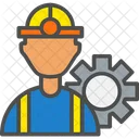 Worker Setting Builder Construction Icon