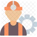 Worker Setting Builder Construction Icon