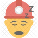 Worker Sleeping Construction Icon