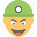 Worker Smiling Emoji Icon