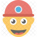 Worker Smiling Emoji Icon