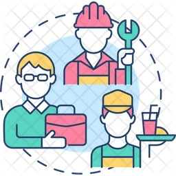 Worker social role  Icon