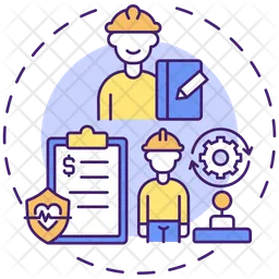 Workers rights protection  Icon