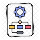 Workflow Hierarchy Flowchart Icon