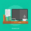 Workflow Workspace Coffee Icon