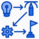 Workflow Idea Management Success Gear Design Thinking Icon