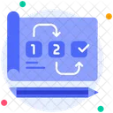 Workflow Planning Process Icon