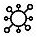 Workflow Diagram Network Flow Process Mapping Icon