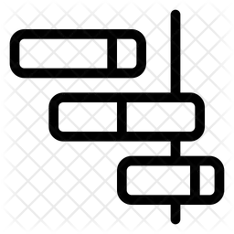 Workflow gantt chart  Icon