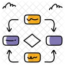 Workflow Hierarchy Diagram Icon