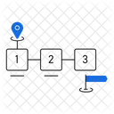 Workflow Process Mapping Project Planning Icon