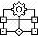 Workflow Prozess Einstellungen Symbol