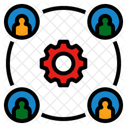 Workforce Icon of Colored Outline style - Available in SVG, PNG, EPS ...