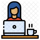 Working Worker Woman Icon