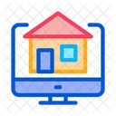 House Computer Display Icon