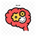 Working Thinking Brain Icon