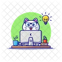 Working Cat  Icon