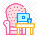 Working Home Armchair Icon