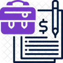 Working Contract Agreement Terms Icon