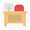 Desk Table Chair Icon