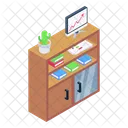 Working Table Working Desk Files Rack Icon