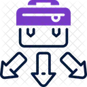 Working Distribution Allocation Task Icon