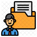 Worker Folder Document Icon