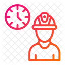 Working Hour Clock Time Icon