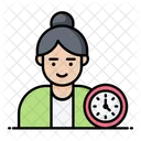 Working Hours Time Clock Icon