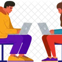 Laptop Presentation Meeting Icon