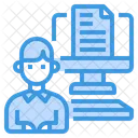 Working Document Computer Icon